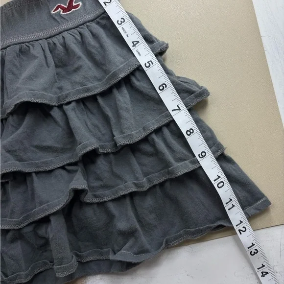 Hollister Charcoal Ruffled Mini Skirt - Picture 4 of 6